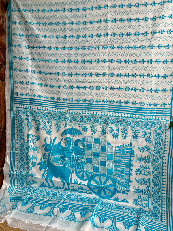 Kantha Work Saree