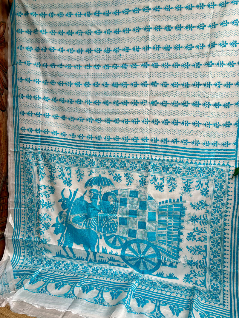 Kantha Work Saree