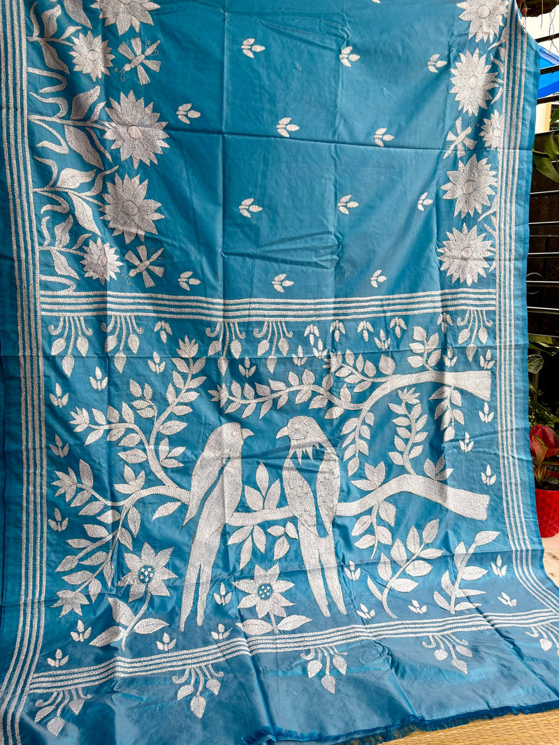 Kantha Work Saree
