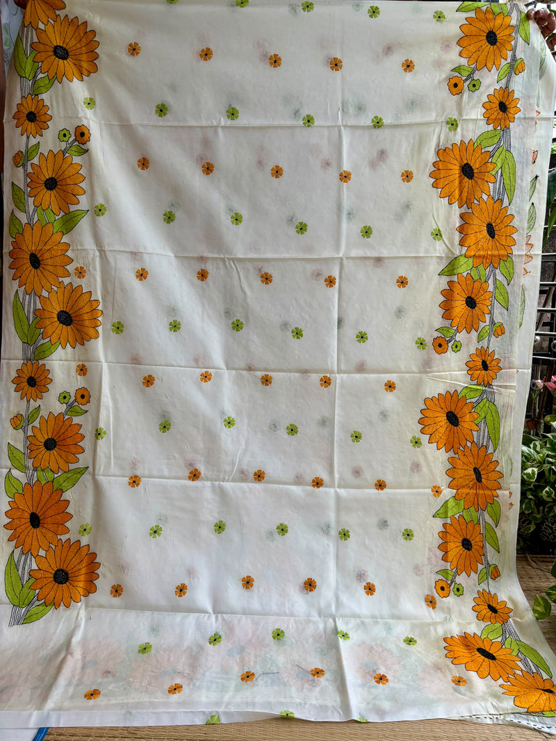 Kantha Work Saree
