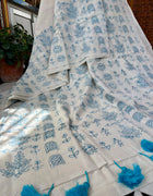 Cotton Kantha Work Saree