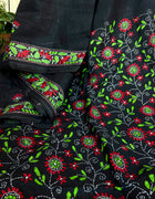 Cotton Kantha Work Saree