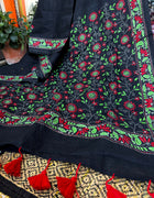 Cotton Kantha Work Saree