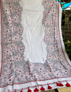 Cotton Kantha Work Saree