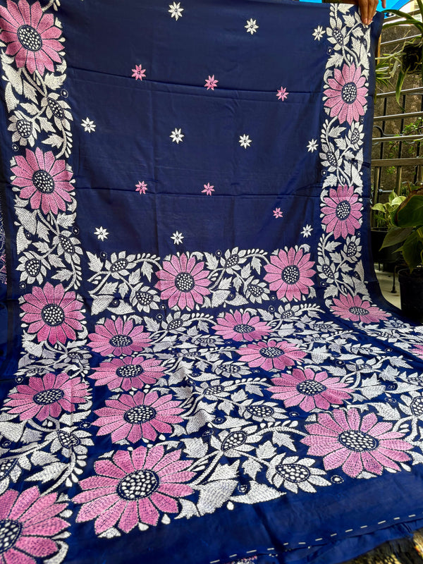 Kantha Work Saree