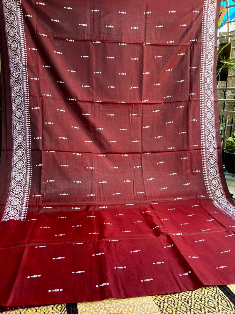 Kantha Work Saree