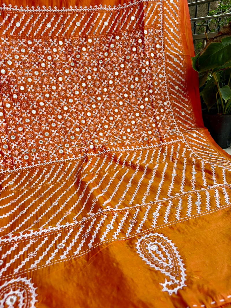 Art Silk Kutch Work Saree