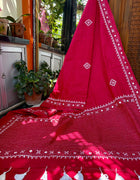 Cotton Kutch Work Saree