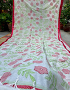 Cotton Kantha Work Saree