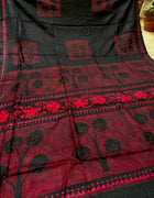 Cotton Kantha Work Saree