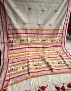 Cotton Kantha Work Saree
