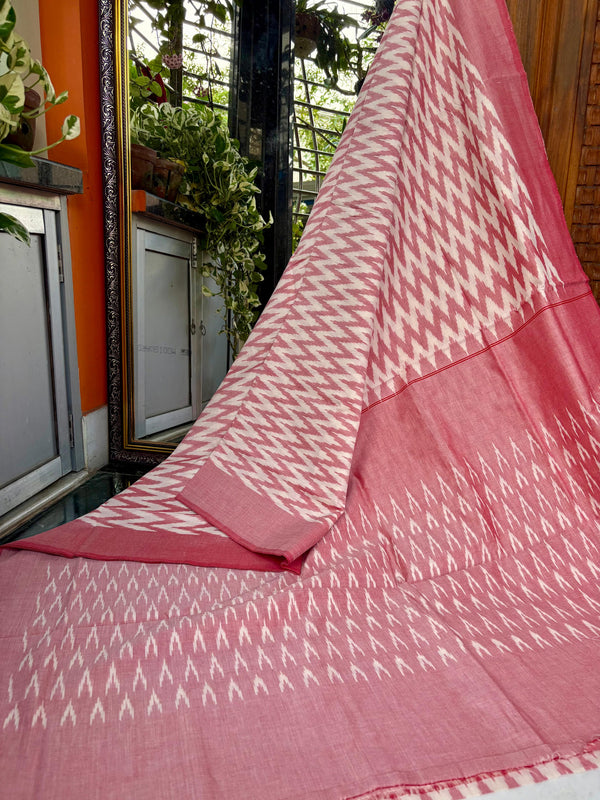 Pure Cotton Ikkat Saree