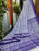 Pure Cotton Ikkat Saree