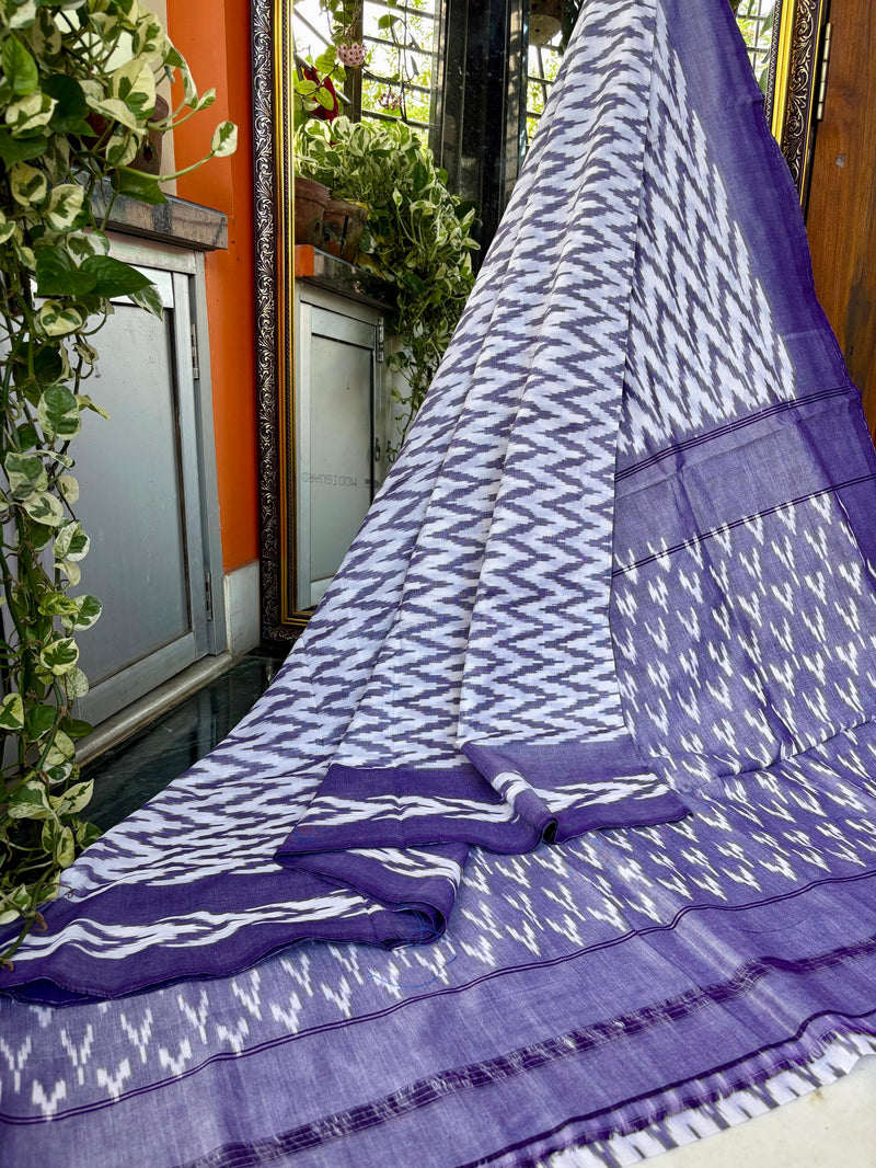 Pure Cotton Ikkat Saree
