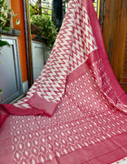 Pure Cotton Ikkat Saree