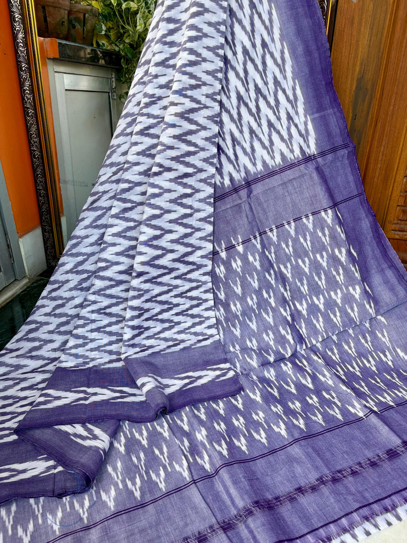 Pure Cotton Ikkat Saree