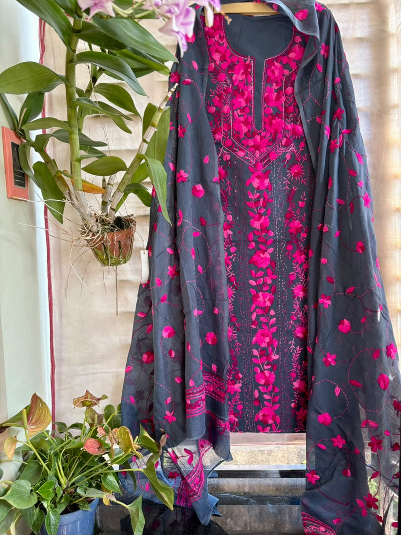 Phulkari Suit in Pure Cotton