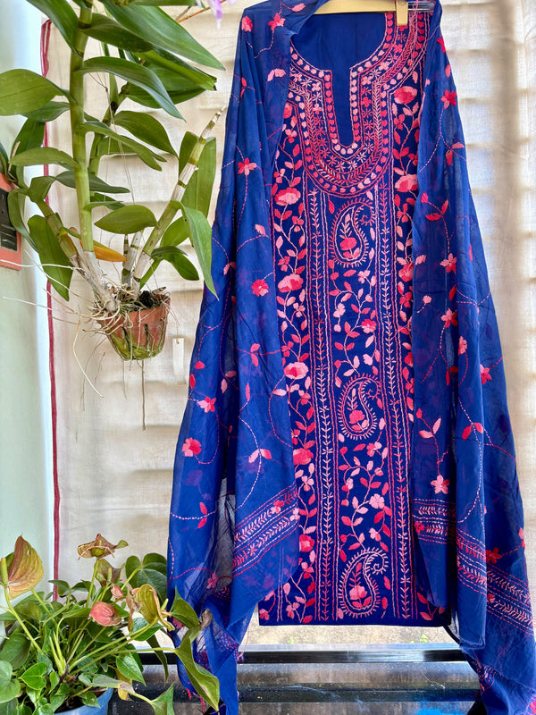 Phulkari Suit in Pure Cotton