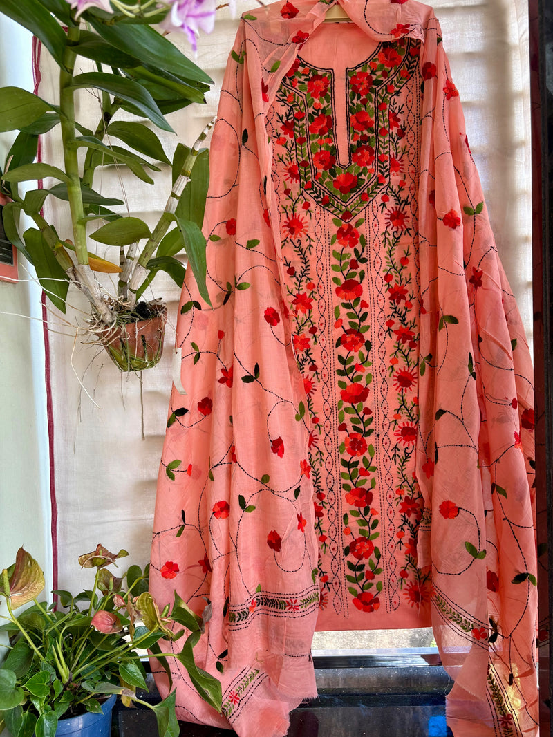 Phulkari Suit in Pure Cotton