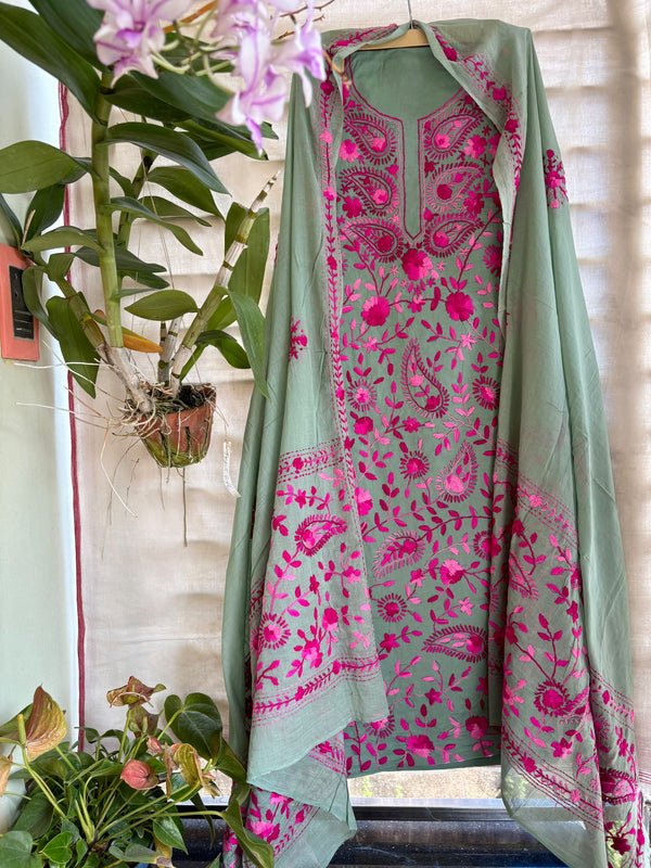 Phulkari Suit in Pure Cotton