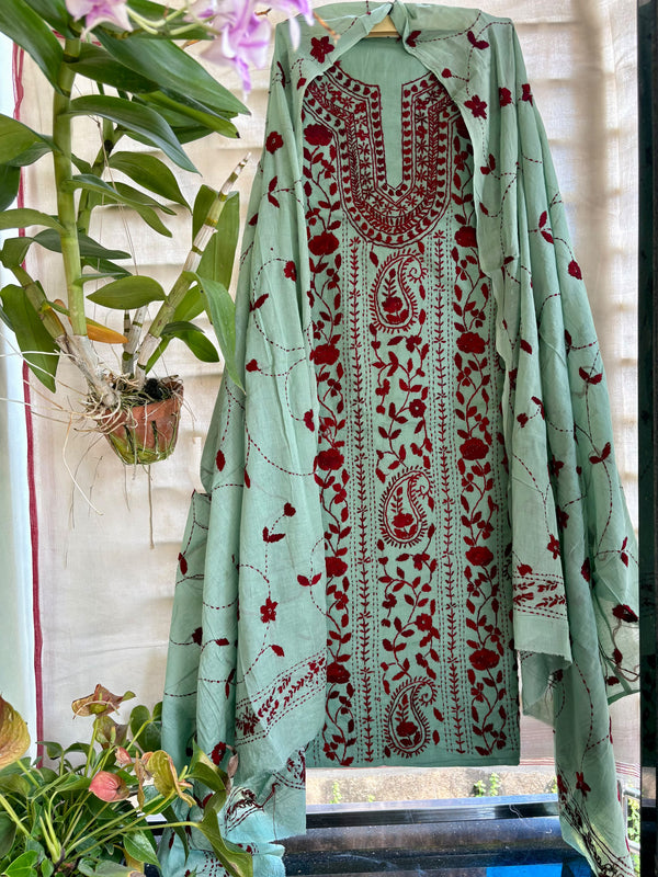 Phulkari Suit in Pure Cotton