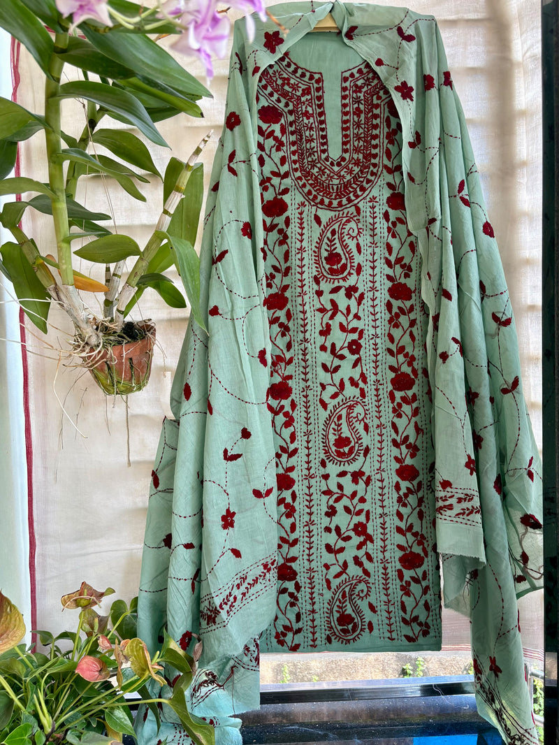 Phulkari Suit in Pure Cotton