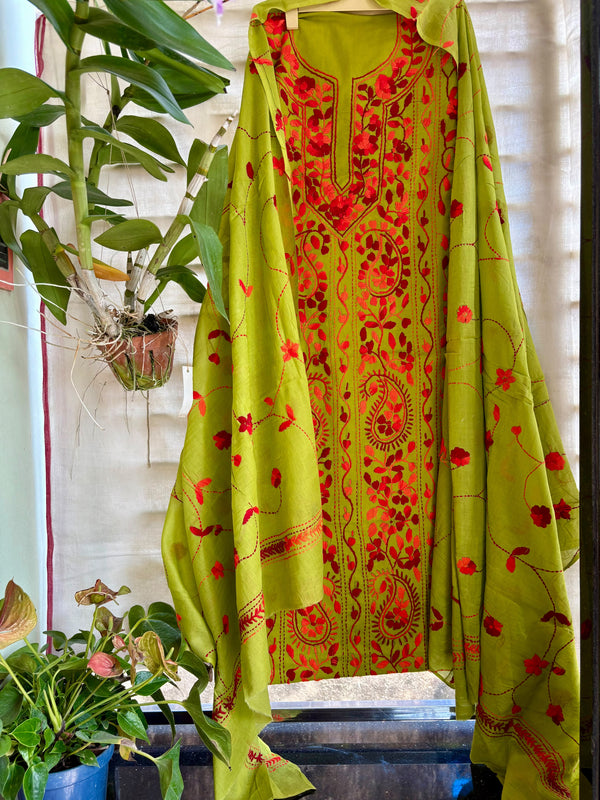 Phulkari Suit in Pure Cotton
