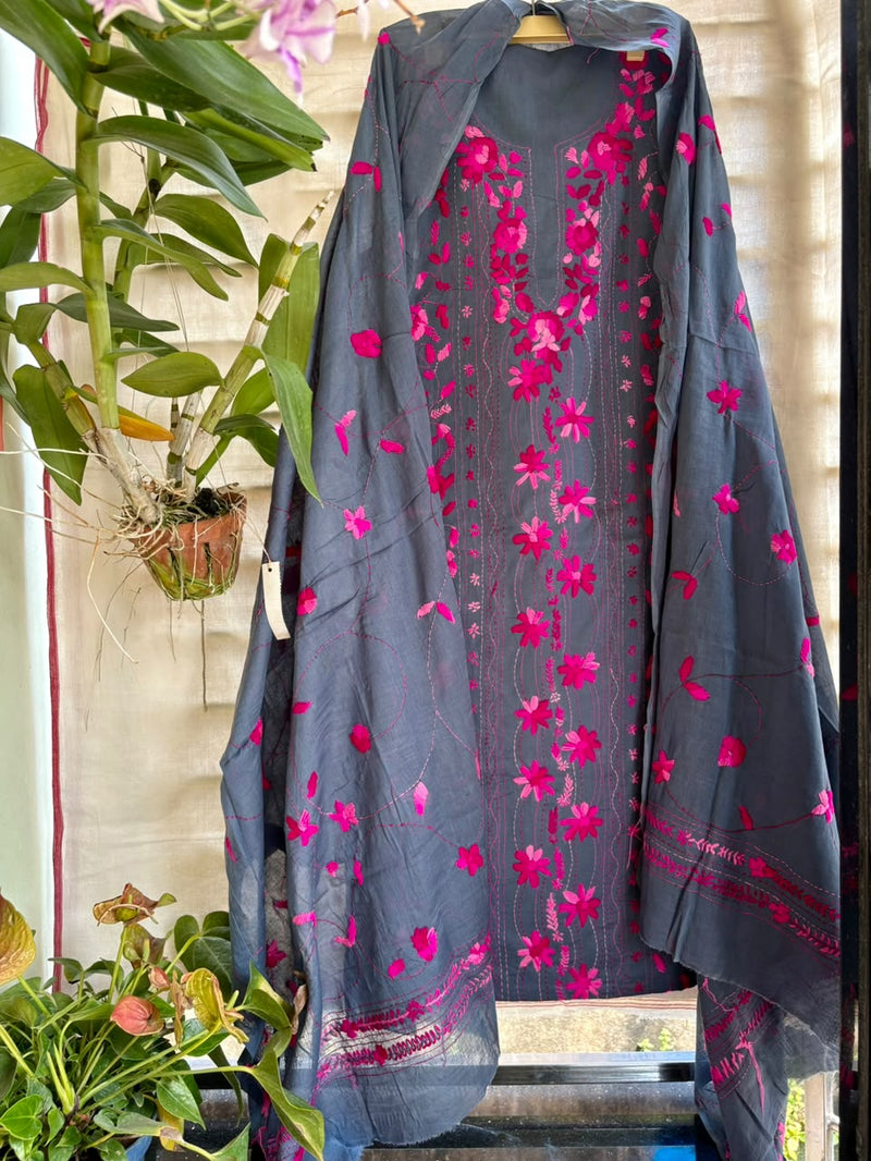 Phulkari Suit in Pure Cotton