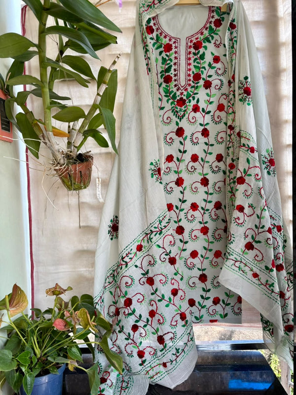 Phulkari Suit in Pure Cotton