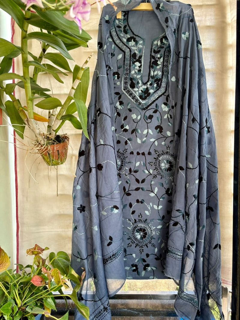 Phulkari Suit in Pure Cotton