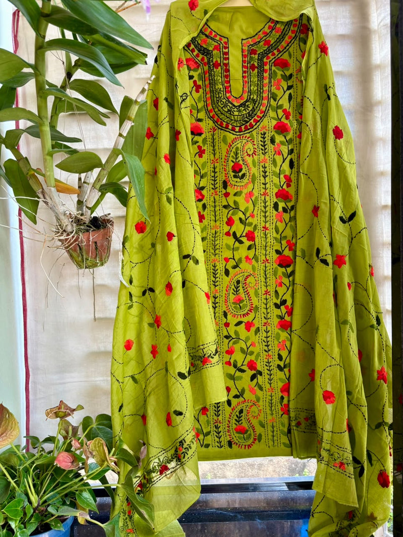 Phulkari Suit in Pure Cotton