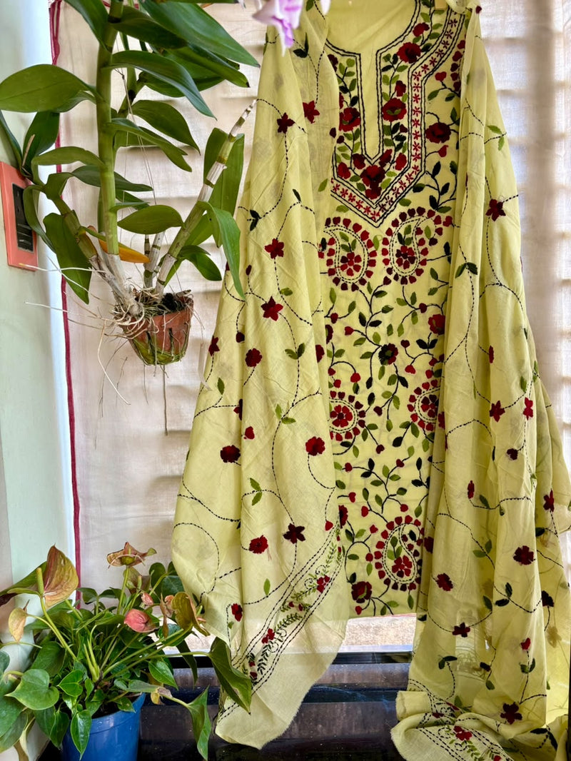 Phulkari Suit in Pure Cotton