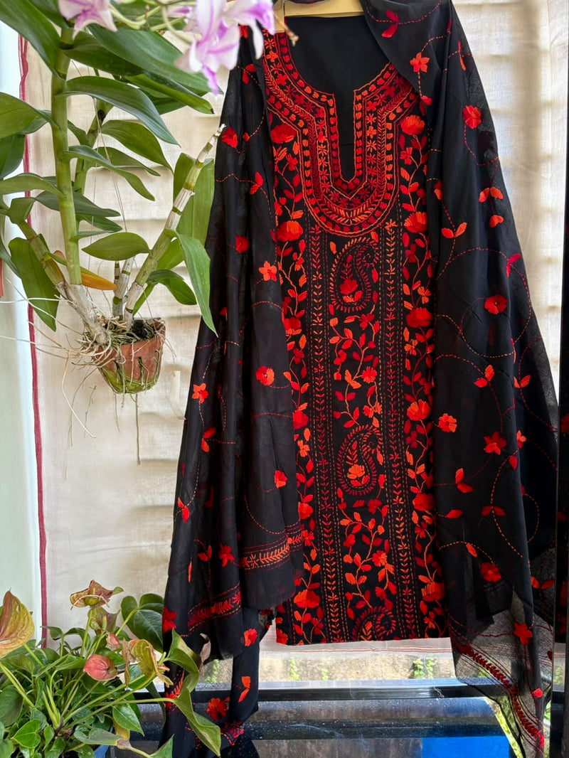Phulkari Suit in Pure Cotton