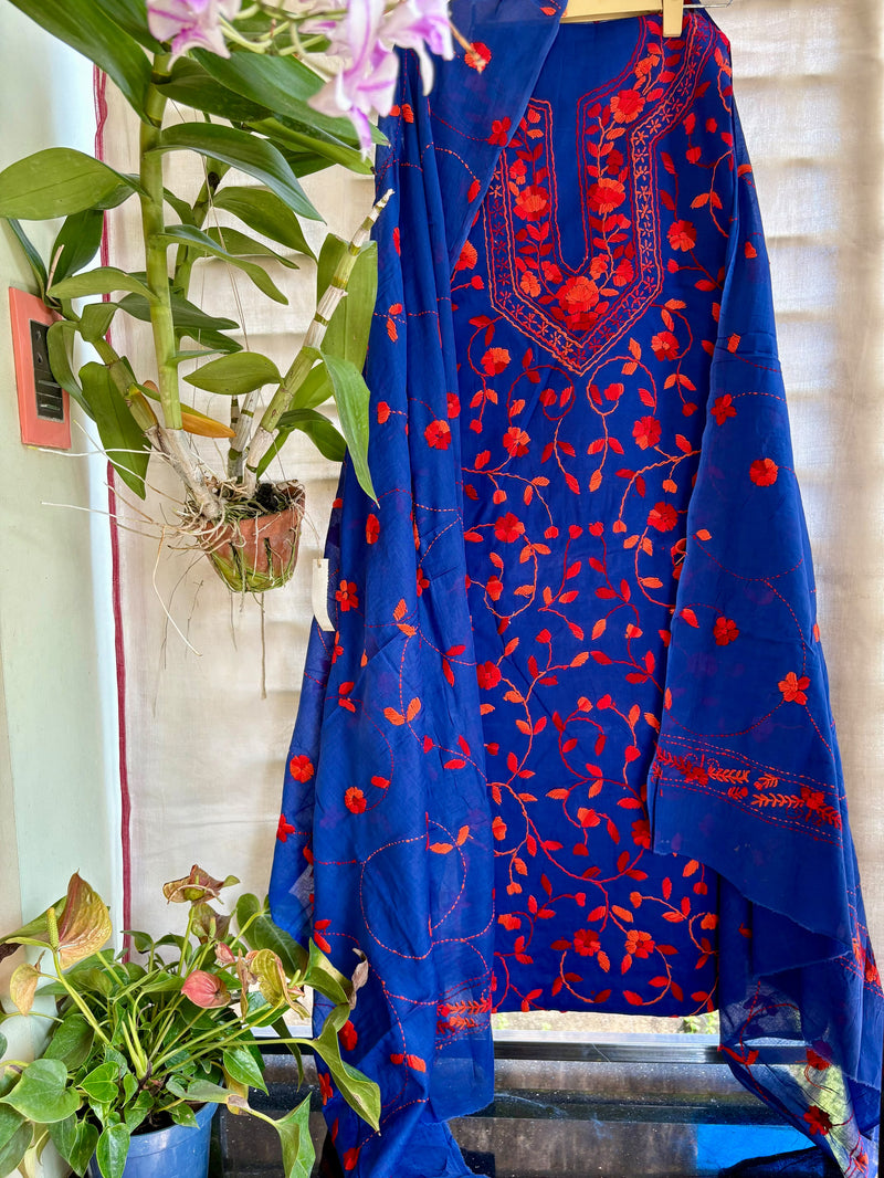 Phulkari Suit in Pure Cotton