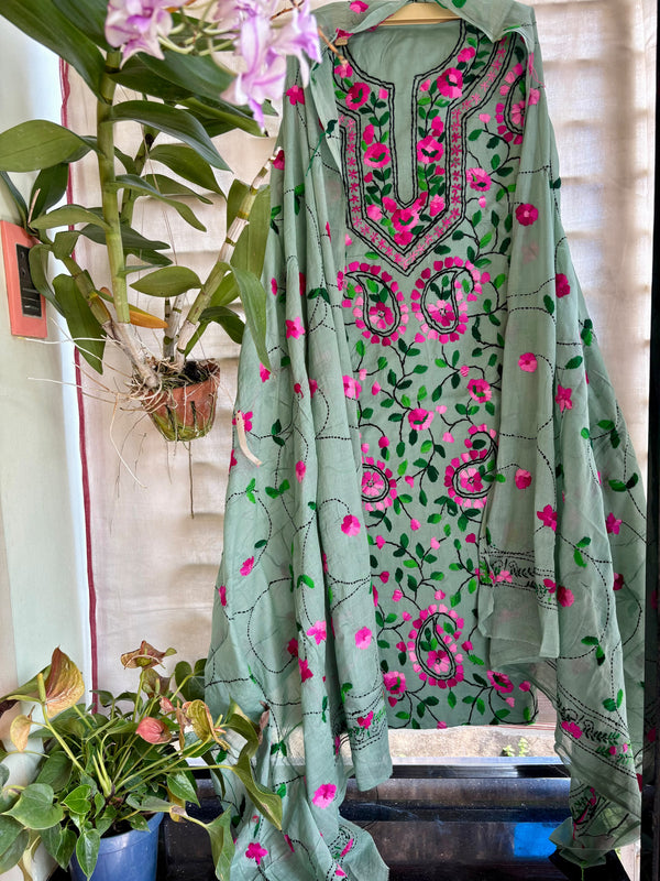 Phulkari Suit in Pure Cotton
