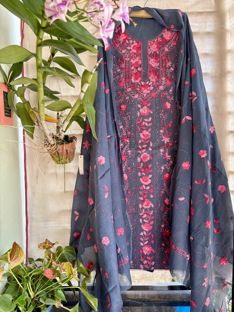 Phulkari Suit in Pure Cotton