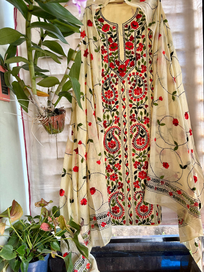 Phulkari Suit in Pure Cotton