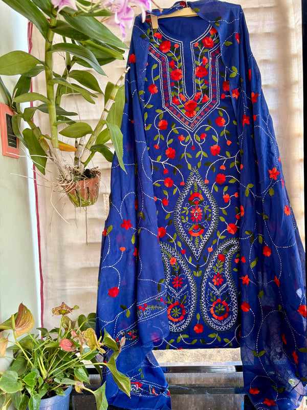 Phulkari Suit in Pure Cotton