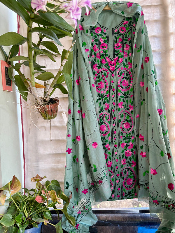 Phulkari Suit in Pure Cotton