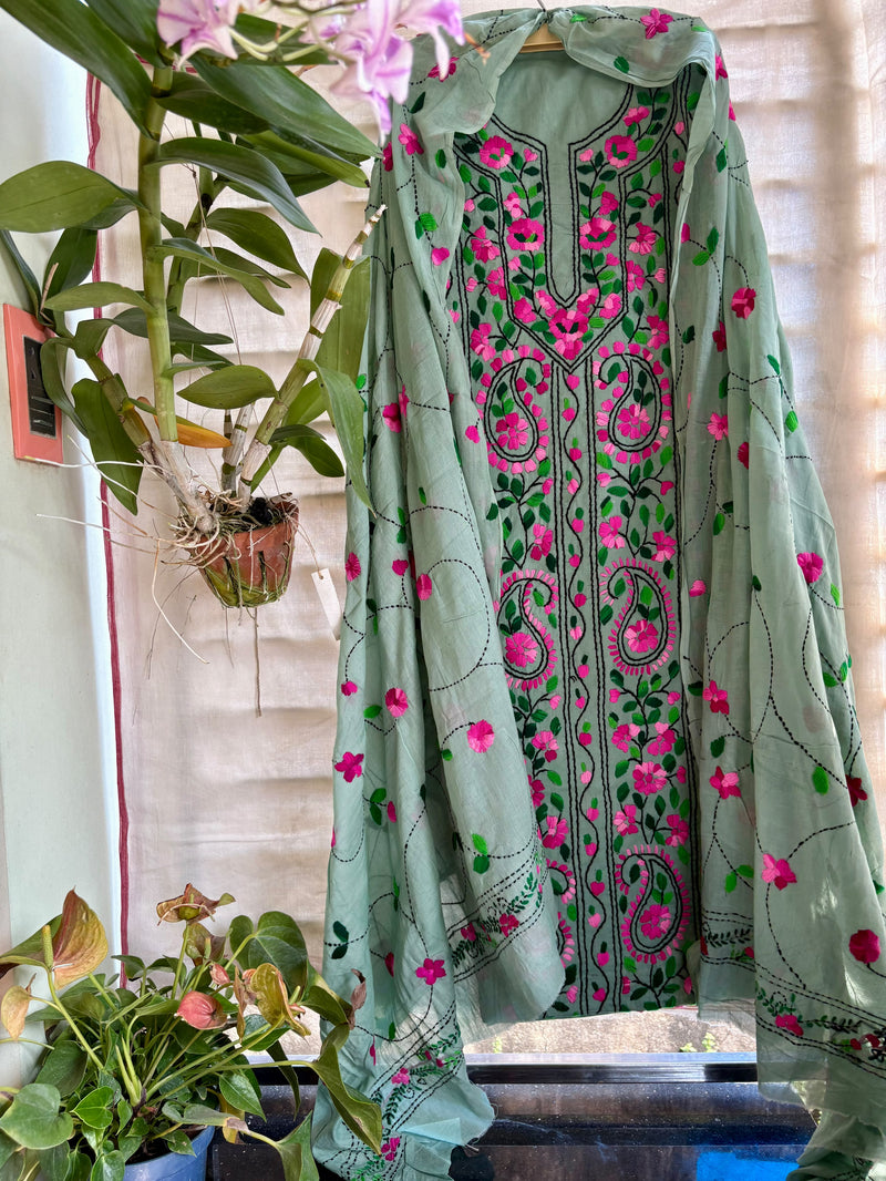 Phulkari Suit in Pure Cotton