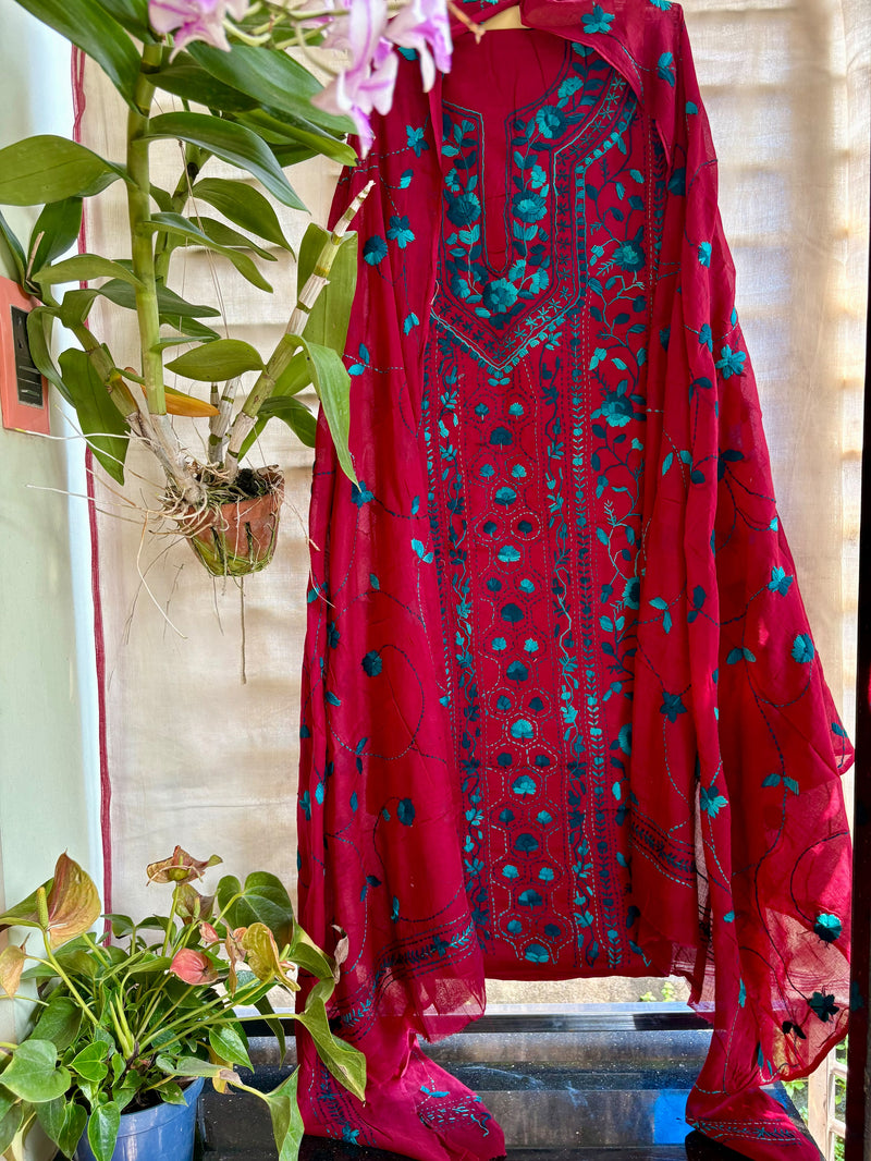 Phulkari Suit in Pure Cotton