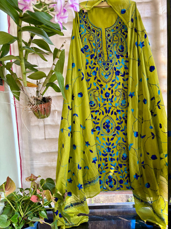 Phulkari Suit in Pure Cotton