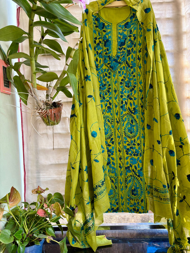 Phulkari Suit in Pure Cotton