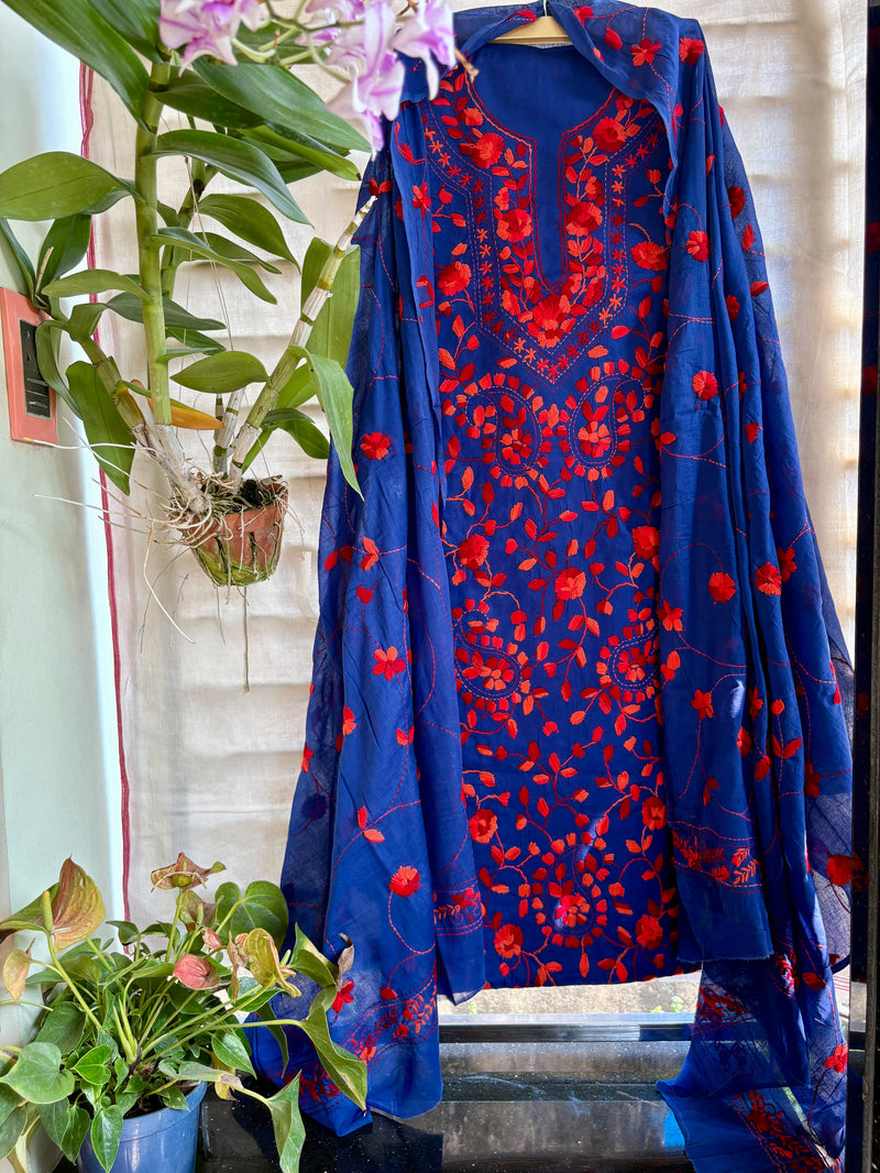 Phulkari Suit in Pure Cotton