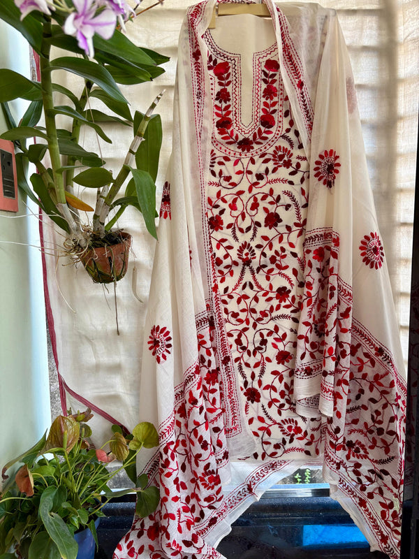Phulkari Suit in Pure Cotton