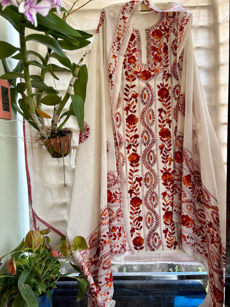 Phulkari Suit in Pure Cotton