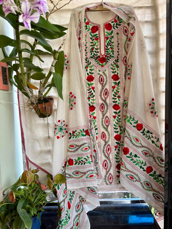 Phulkari Suit in Pure Cotton