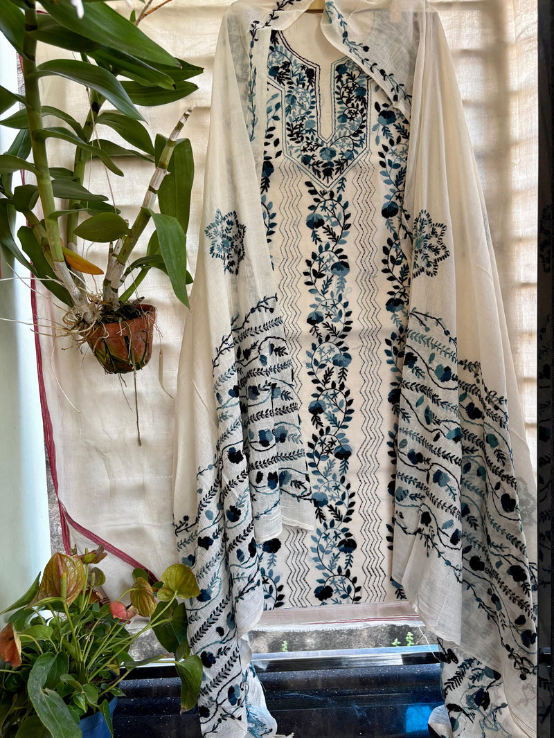 Phulkari Suit in Pure Cotton