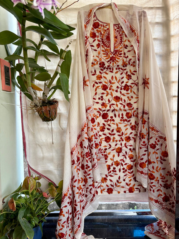 Phulkari Suit in Pure Cotton