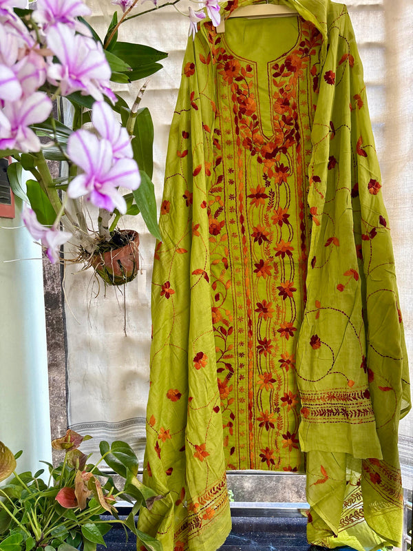 Phulkari Suit in Pure Cotton